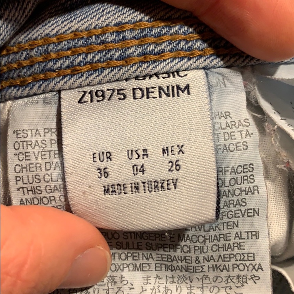 Zara embroidered jeans - size 4 - Picture 8 of 8